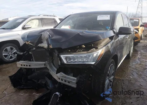 2017 Acura Mdx Technology Package z USA, uszkodzony, nr VIN 5FRYD4H51HB027962